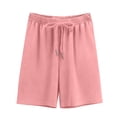 thumbnail image 4 of hoksml Girls Drawstring Shorts Back to School Casual Elastic Waist Playwear Shorts, 4 of 5