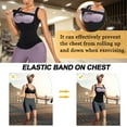 thumbnail image 3 of Junlan Women Sauna Sweat Suit Waist Trainer Corset Tummy Control Waist Trimmer Tank Top Neoprene Weight Loss Body Shaper Vest(Black Small), 3 of 7