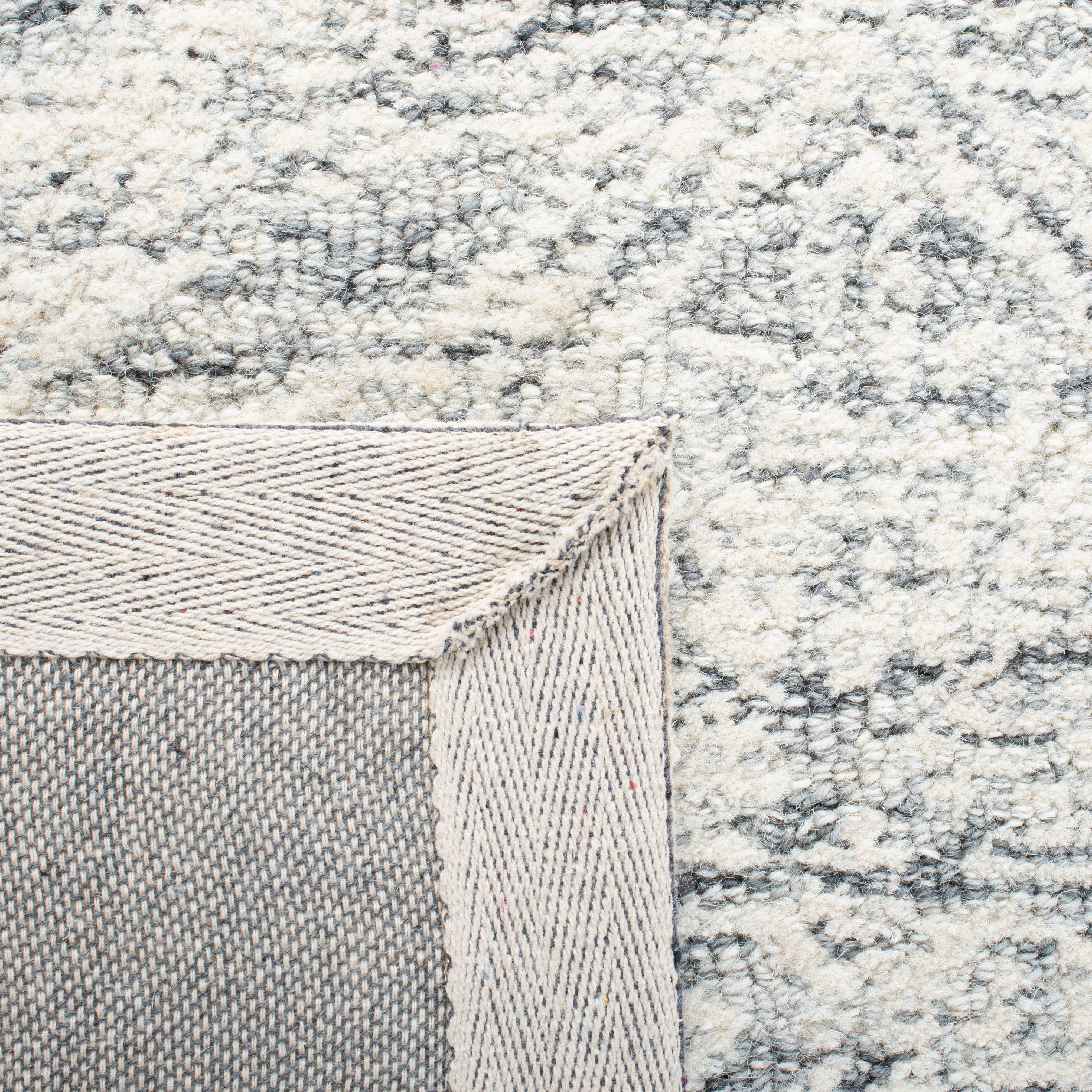 SAFAVIEH Metro Leilah Geometric Area Rug, Natural/Light Grey, 3' x 5'