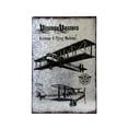 thumbnail image 1 of Déco murale en métal gris - Vintage Vector Airplanes & Flying Machines Metal Sign, 1 of 1