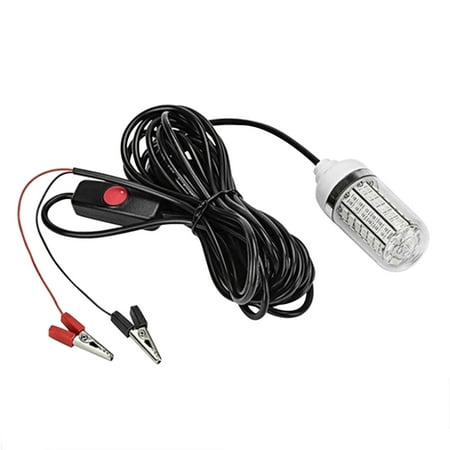 

AGZYZ 12V LED Fishing Trapping Lamp Underwater Glowing Fish Finder Attracts Light