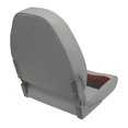 thumbnail image 3 of Wise 8WD590-1012 Deluxe Series Pontoon High Back Seat - Grey / Red / Charcoal, 3 of 5