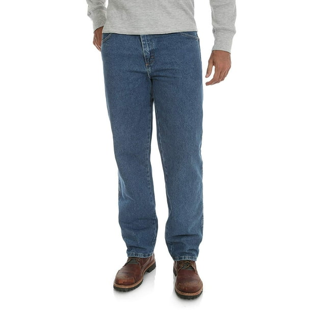 Jean Rustler para hombre, talla grande y alta, clásico, corte holgado, 46 de ancho x 32 de largo