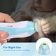 thumbnail image 4 of Cortauñas para bebés, cortauñas eléctrico para bebés, cortaúñas para el cuidado de las uñas de los pies con luz LED para recién nacidos, niños y adultos (azul), 4 of 5