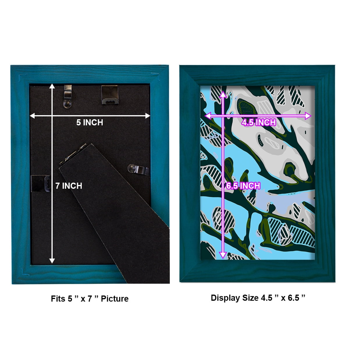 Abstract Tree Limbs I -Framed Print w/glass-Ocean Blue
