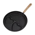 thumbnail image 4 of Sartén dividida para huevos y filetes, 3 en 1, multifuncional, evita que se peguen. Ideal para cocinar huevos y filetes de res en casa., 4 of 14