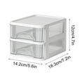Desk Storage Drawer, 2024 New Clear Plastic Desktop Organizer, Desktop