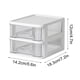 thumbnail image 3 of Caja de almacenamiento de escritorio de plástico transparente con cajones | Organizador multicapa para papelería, cosméticos y artículos de oficina | Diseño irrompible y sin BPA, 3 of 4