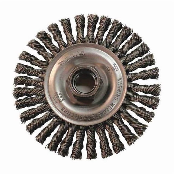 Makita Wire Wheel Brush,Twisted,Arbor Hole A-98485