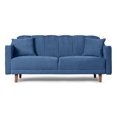 thumbnail image 2 of Sofá Cama De Velvet Azul Beehive Memory Foam Modelo Annika, 2 of 8