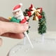 thumbnail image 5 of Mini árbol de Navidad LED con luces y adornos - Decoración de mesa de 5 pulgadas, árbol artificial rojo y verde para exhibición casera navideña, 5 of 6