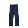 thumbnail image 1 of Plus Size Pants for Women and Linen Solid Color Fashionable Loose Casual Comfortable Drawstring Straight Leg Wide Leg Pants Womens Tall Pants Navy XXXXL, 1 of 2