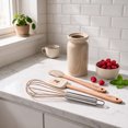 thumbnail image 5 of Cook With Color Ceramic Mini Crock Kitchen Utensil Set, Tan, 5 of 5