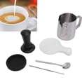 thumbnail image 2 of Yajisi 21PCS Coffee Tamper Set, Stainless Steel 51mm Tamper & Frothing Pitcher Kit for Home Office Latte Art, 6.69 x 4.33 x 4.33 Inches, 2 of 6