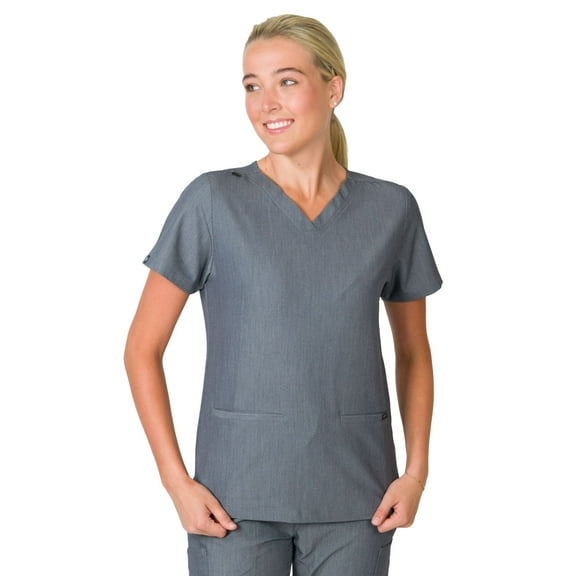 Medgear Sofia Women's Slim Scrubs Top with 3 Pockets