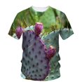 thumbnail image 1 of T-Shirt Graphique Succulent Hip Hop Vertigo pour Hommes Été Imprimé 3d Col Rond Manches Courtes Grande Taille, 1 of 5