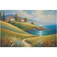 thumbnail image 3 of Coast Scene Puzzle 1000 Piece Jigsaw Puzzle Illustration of Beach House,30.7"x20.8" Large Puzzle Holiday Jigsaw for Family Party Holiday - Each Piece is Unique, 3 of 6