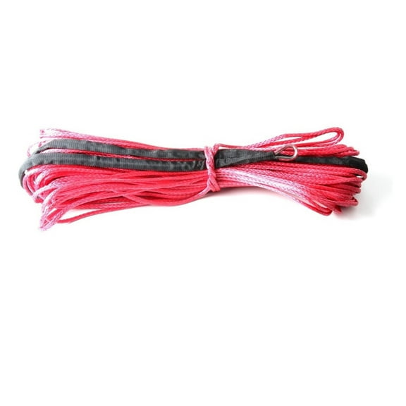 1/4''x50' 6mm*12m 12 Strand Off-road Uhmwpe Synthetic Towing Winch Rope With 1.5m Sleeve And Thimble For ATV/UTV/SUV/4X4/4WD ,Great Compatibility