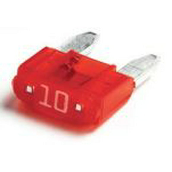 High Performance Littelfuse Inc. Mini Fuse | 10 Amp Red Blade Pack Of 5 | Industry Standard for Circuit Protection