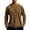 Brown, variant on vdgthytj Basic Tops for Men Casual Round Neck Long Sleeves Pullover Blouse Fashion Breathable Button Solid Color Shirt