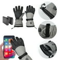 thumbnail image 2 of Heated Outdoor Gloves for Cold Weather with Velvet and Temperature Control Screen – Thickened Warmth Cycling Ski Gloves with Batteries and Enhanced Heating Performance, 2 of 7
