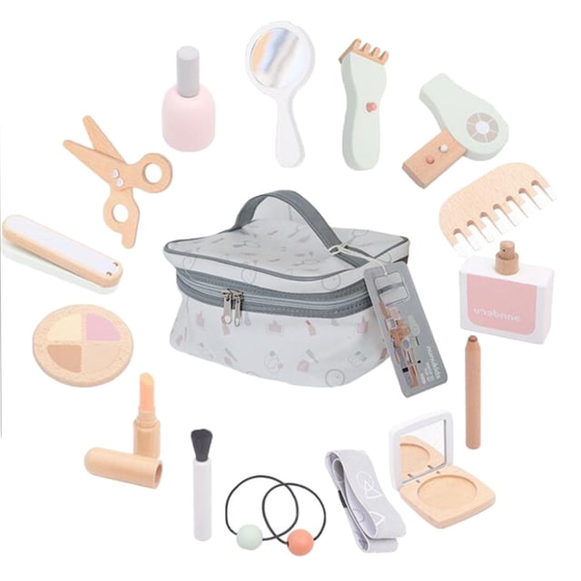de maquillaje de para de simulación, para lápiz labial, de uñas, cabellero con bolsa de cosméticos, Hugo Maquillaje para juegos de simulación