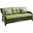 thumbnail image 4 of Hanover Strathmere 4-Piece Wicker and Steel Outdoor Conversation Set, Cilantro Green, 4 of 18