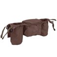 thumbnail image 4 of Bolsa de almacenamiento para cochecito de bebé, organizador colgante para pañales, juguetes, biberón de lactancia (marrón), 4 of 5
