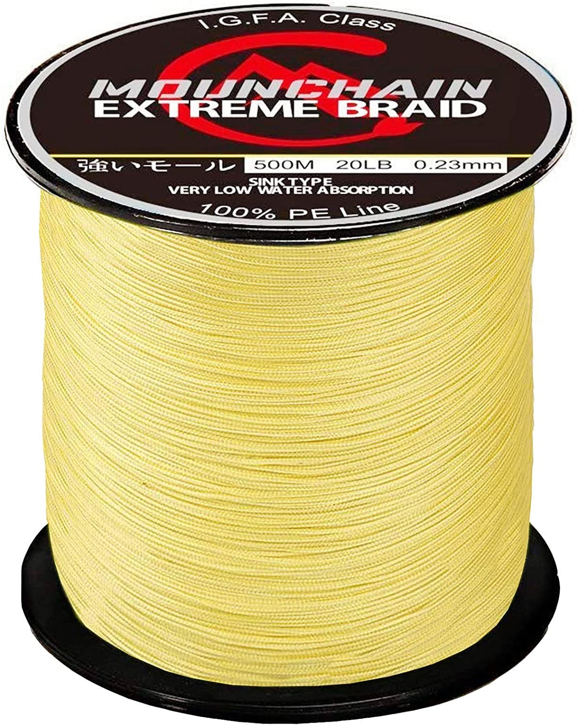 Dark Green 40LB Mounchain Braided Fishing Line 300M 8 Strands Abrasion Resistant Braided Lines Super Strong 100% PE Sensitive Fishing Line 