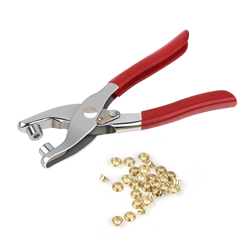set Eyelet Fabric Punch Pliers Leather Canvas Hole Puncher Tool
