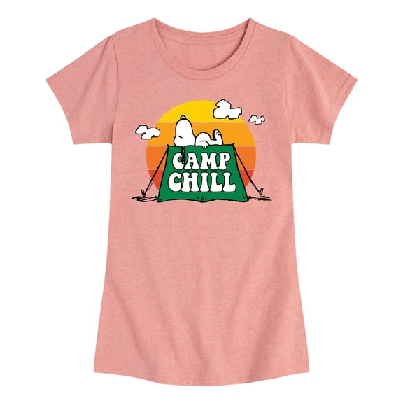 Peanuts - Camp Chill - Toddler And Youth Girls Short Sleeve Graphic T-Shirt