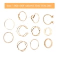thumbnail image 2 of UPGRATOR 10Ud Anillos De Aleación Dorados Ajustables Para De Con Abierto, 2 of 7