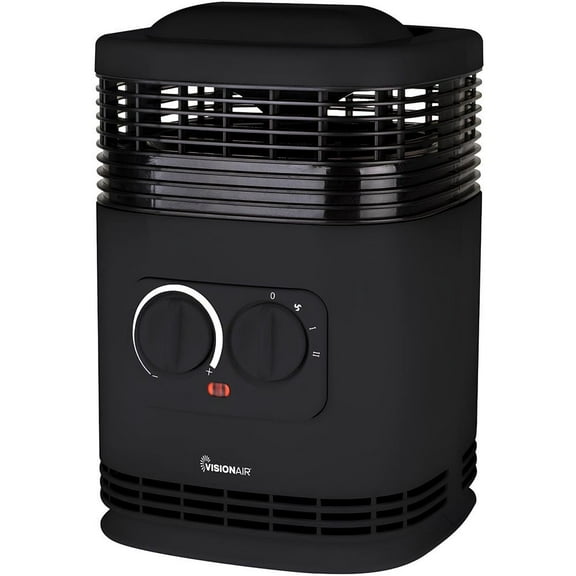 Visionair 10 In. 750/1500W 5118 Btu 161 Sq-Ft. 360 Degree Ceramic Heater
