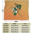 thumbnail image 3 of Greensboro Grasshoppers Fleece Blanket, Very Soft Microfiber Flannel Blanket for Couch Warm and Cozy for All Seasons, 3 of 6