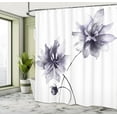 thumbnail image 4 of Art Nouveau Shower Curtain, Flower Bouquets Forming an Arch Vintage Style Feminine Old Fashioned, Cloth Fabric Bathroom Decor Set with Hooks, 60" W x 72" L, Army Green Champagne, 4 of 4
