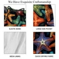 thumbnail image 4 of luoweisi Men's Beach Shorts Quick Dry Swim Trunks with Mesh Lining Starfish L, 4 of 5
