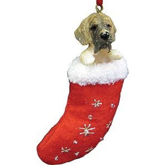Miniature Stocking Christmas Ornament: Mastiff