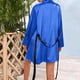 thumbnail image 5 of ICHUANYI Clearance 3PCS Women Satin Silk Pajamas Nightdress Lingerie Robes Underwear Sleepwear Set(Blue, L) Ichuanyi Ichuanyi, 5 of 6