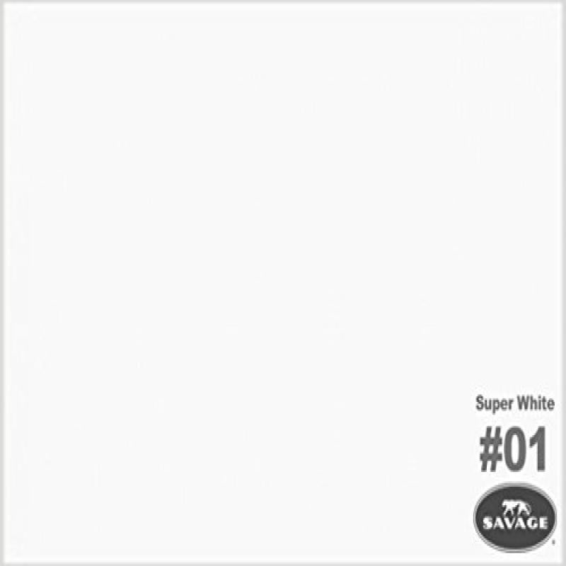 53" x 36' NEW Savage Seamless Background Paper 53 in x 36 ft #1 Super White 