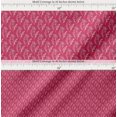 thumbnail image 2 of Soimoi Pink Cotton Voile Fabric Leaf Floral Printed Craft Fabric by the Yard 42 Inch Wide, 2 of 7