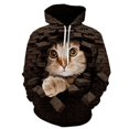 thumbnail image 3 of Sudadera con capucha con estampado 3D de gato lindo para hombres y mujeres, sudadera informal de manga larga de gran tamaño, sudaderas para hombres, 3 of 5