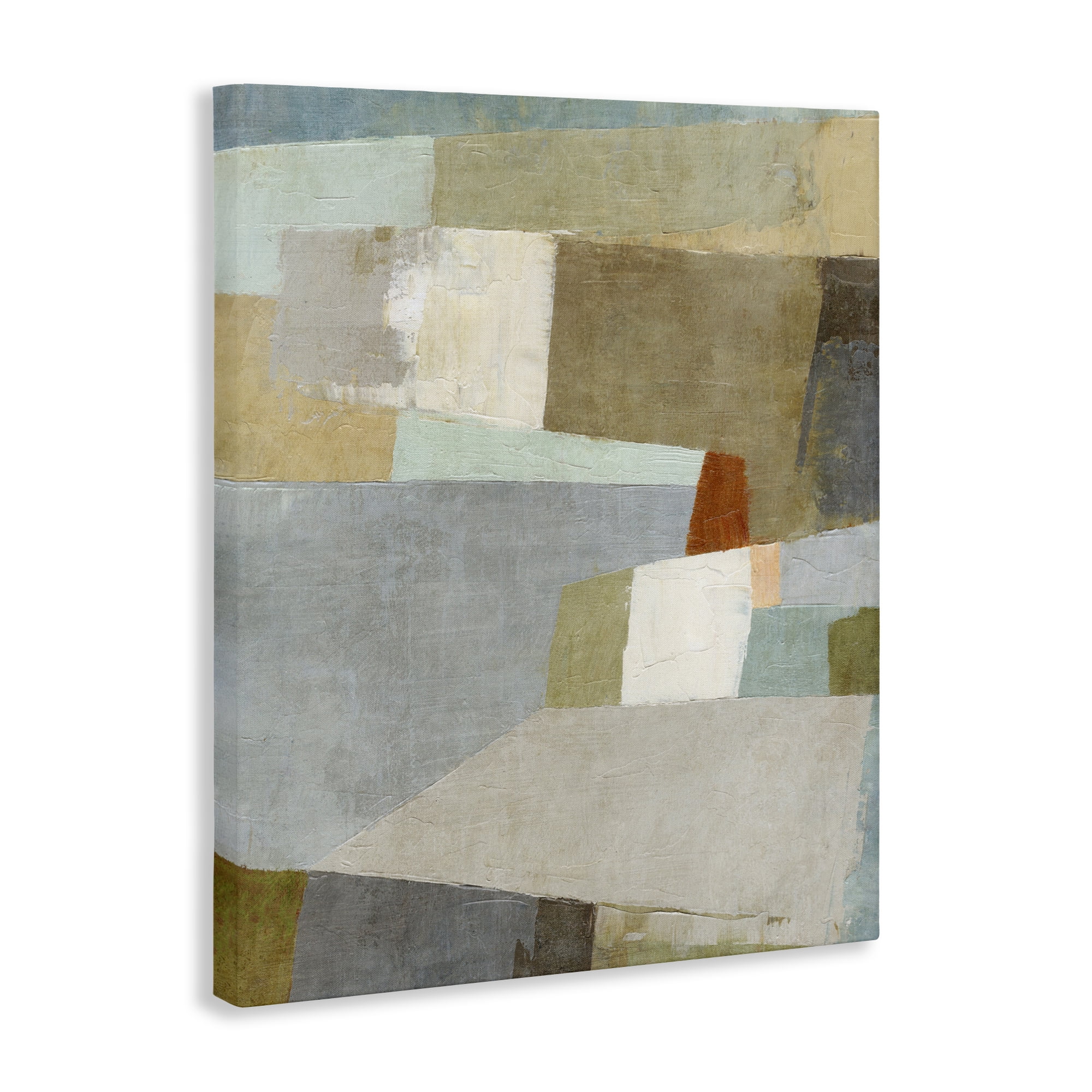 Stupell Industries Causeway Neutral Geometrics Canvas Wall Art, design by Suzanne Nicoll