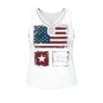 thumbnail image 7 of Fewfanhot Women's 4th of July 250th Anniversary American Flag Print Tank Top, Halter O-Ring Neck Sleeveless Patriotic Star Stripe Blouse, Casual Summer Vest, S-3XL, 7 of 7