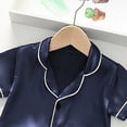 thumbnail image 6 of Toddler Boy Summer Outfit for 12-18 Months Toddler Boy Clothes Baby Summer Outfit Short Sleeve T-Shirt Tops Casual Elastic Shorts 2Pcs Set Cartoon Print 2PCS Set Short Sets,A13-Dark Blue, 6 of 7