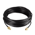 thumbnail image 1 of Cable de extensión SMA Uxcell SMA macho a SMA hembra Antena RF Coaxial RG174 33 pies tono dorado, 1 of 5