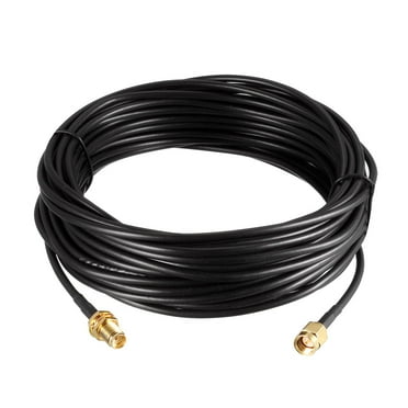 Uxcell SMA Extension Cable SMA Male to SMA Female Antenna RF Coax Cable RG174 33-ft Gold Tone
