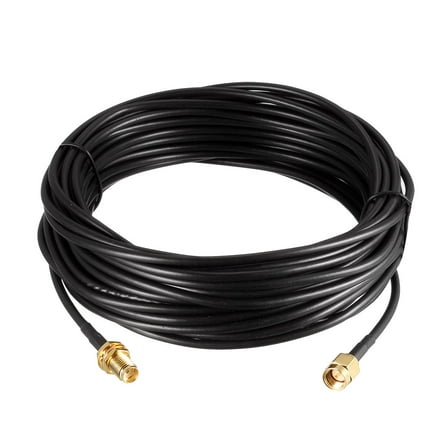 Uxcell SMA Extension Cable SMA Male to SMA Female Antenna RF Coax Cable RG174 33ft Gold Tone