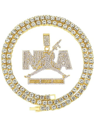 Hip Hop NBA YoungBoy 4KT Icy Pendant & 18" 20" 24