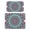 White-471, variant on 2 Pack Geometric Mandala Coffee Bar Mat - Folk Style Pattern, 4-Layer Non-Slip & Durable Counter Mat