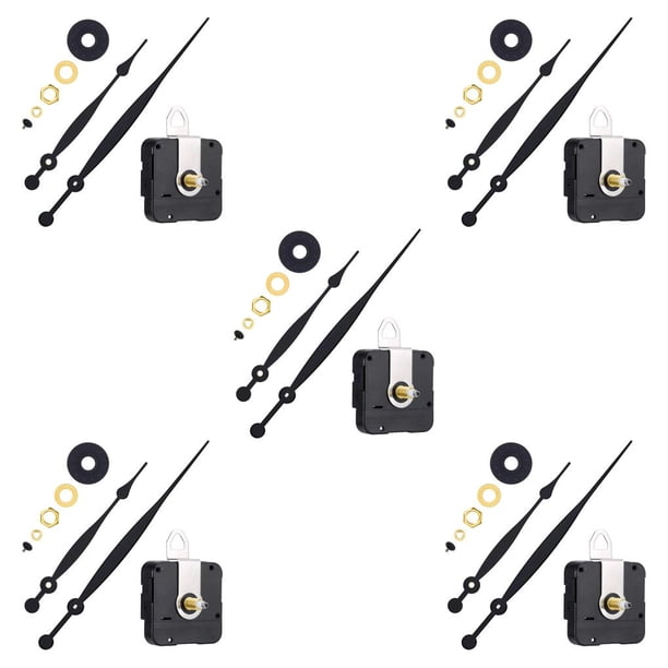 Naiovety 11 Pieces High Long No Movement Ticking Kit Clock Installment Flexible Easy Repair Wall DIY Tools Plastic Clock Type5 NO5